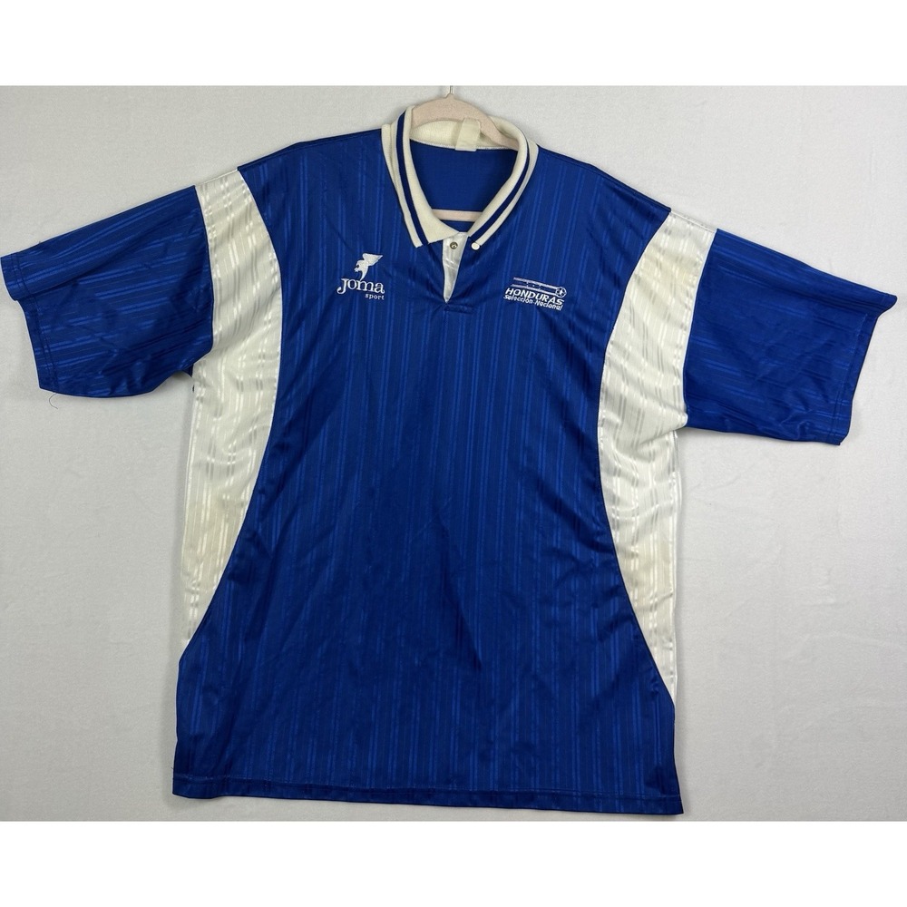 Joma Honduras Seleccion Nacional Soccer Jersey Blue White Football Shirt XL